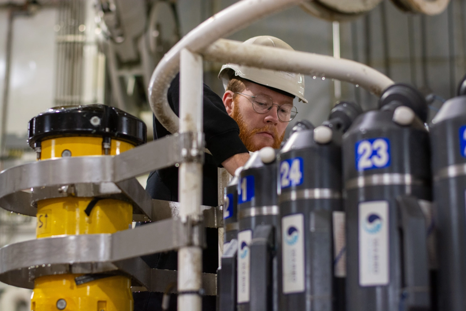 Thorbjørn Østenby Moe ved vannhentekrans.