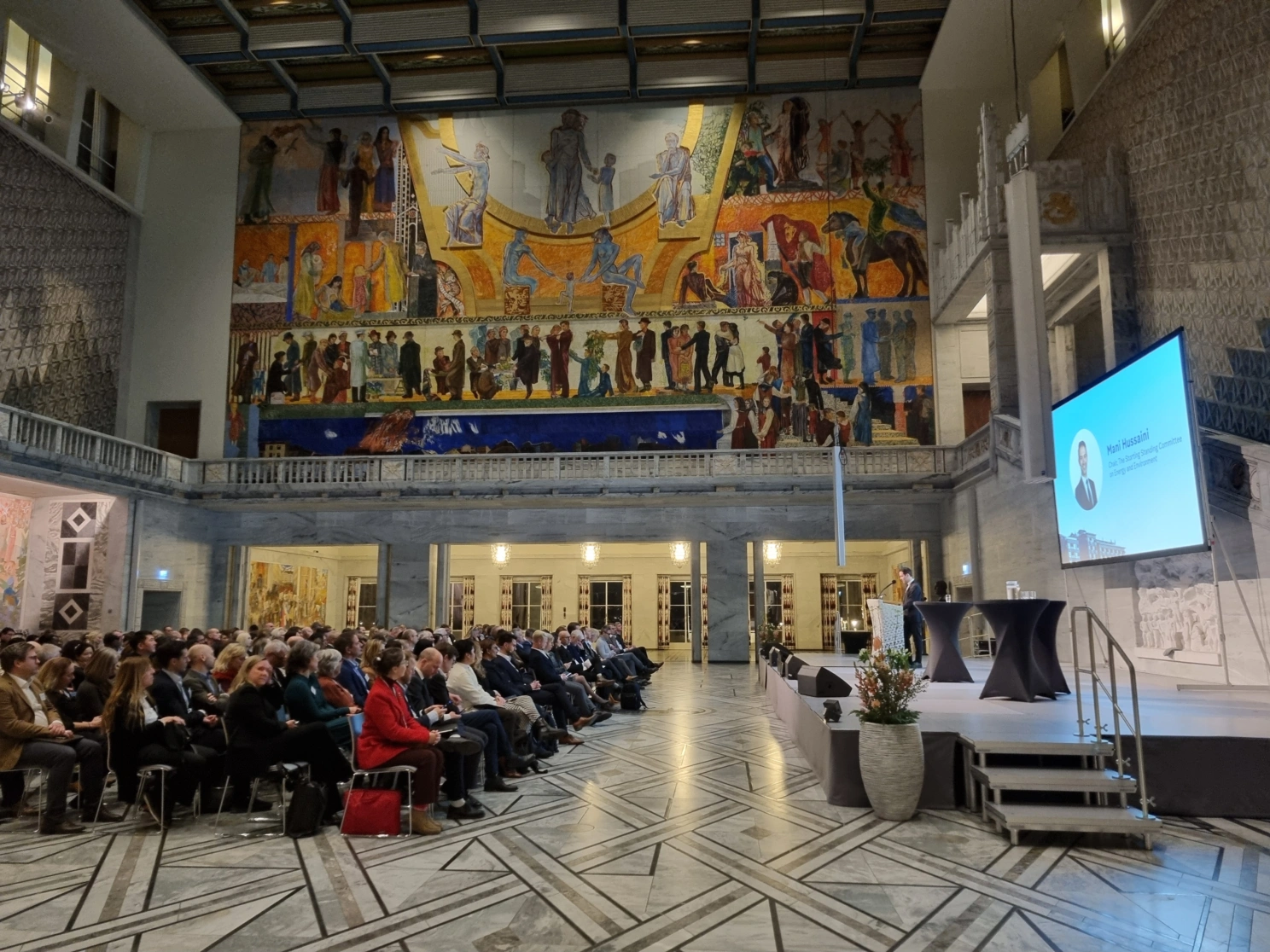 Møte i Oslo rådhus under IPCCs samling