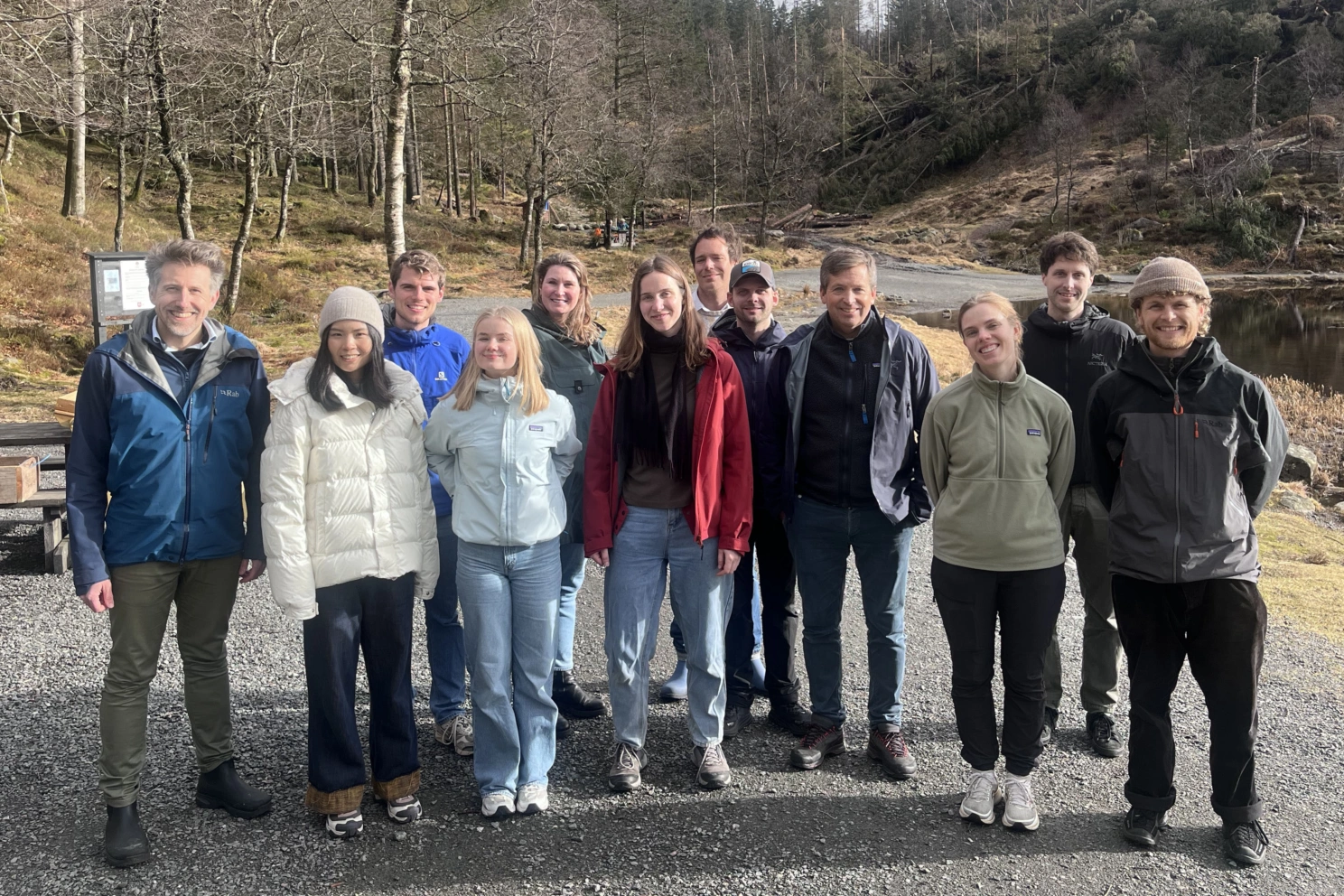 Stipendiatene hadde kickoff-møte på Fløyen. Foto: privat